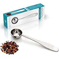 Cuchara Medidora Teabloom Perfecta para Té a Granel - Cuchara de Té de Acero Inoxidable Pulido